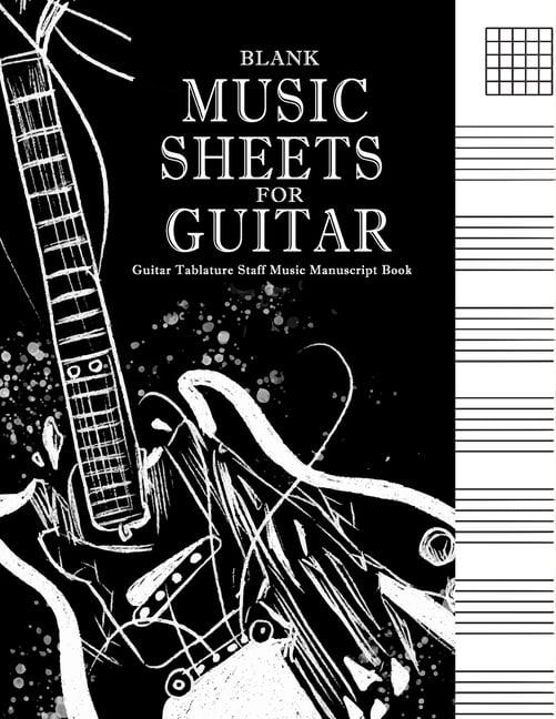 Blank Music Sheets for Guitar Guitar Tablature Staff Music Manuscript