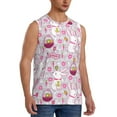 thumbnail image 2 of Uemuo Easter Rabbit Pattern Men's Sleeveless T-Shirt,Muscle Athletic Tank Top, Moisture-wicking Quick-dry Breathable Classic Tee Top for Gym Run Outdoor Sports-X-Large, 2 of 8