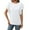 White, variant on Solid Color Women Textured O-Neck Flutter Sleeve T-Shirt Tshirts Tee For Casual Wear Stylish Dailywear