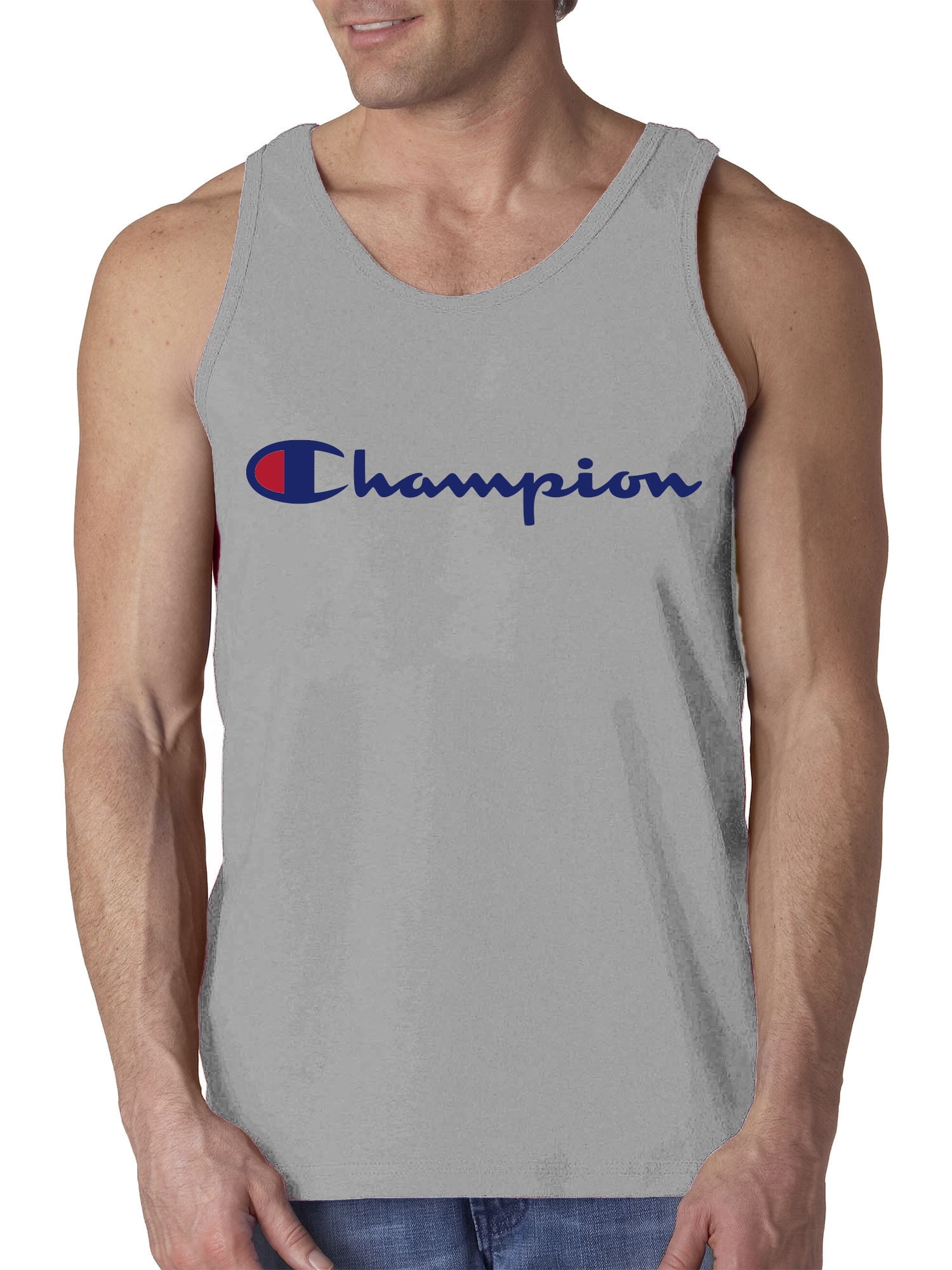 Champion Big & Tall Men's Classic Script Logo Graphic Tank Top, Sizes