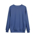 thumbnail image 4 of POROPL Womens Sweatshirt Plus Size Hoodie Sweatshirt Pullover Tops Dark Blue 2XL, 4 of 4