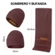 thumbnail image 2 of 3 Conjunto Gorro Bufanda Guantes Frío Tejido Lana Unisex, 2 of 7