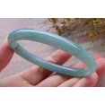 thumbnail image 2 of Certified Icy Green Burma Natural A JADE Jadeite Circle Bangle Bracelet 59 mm 662668 TN, 2 of 11