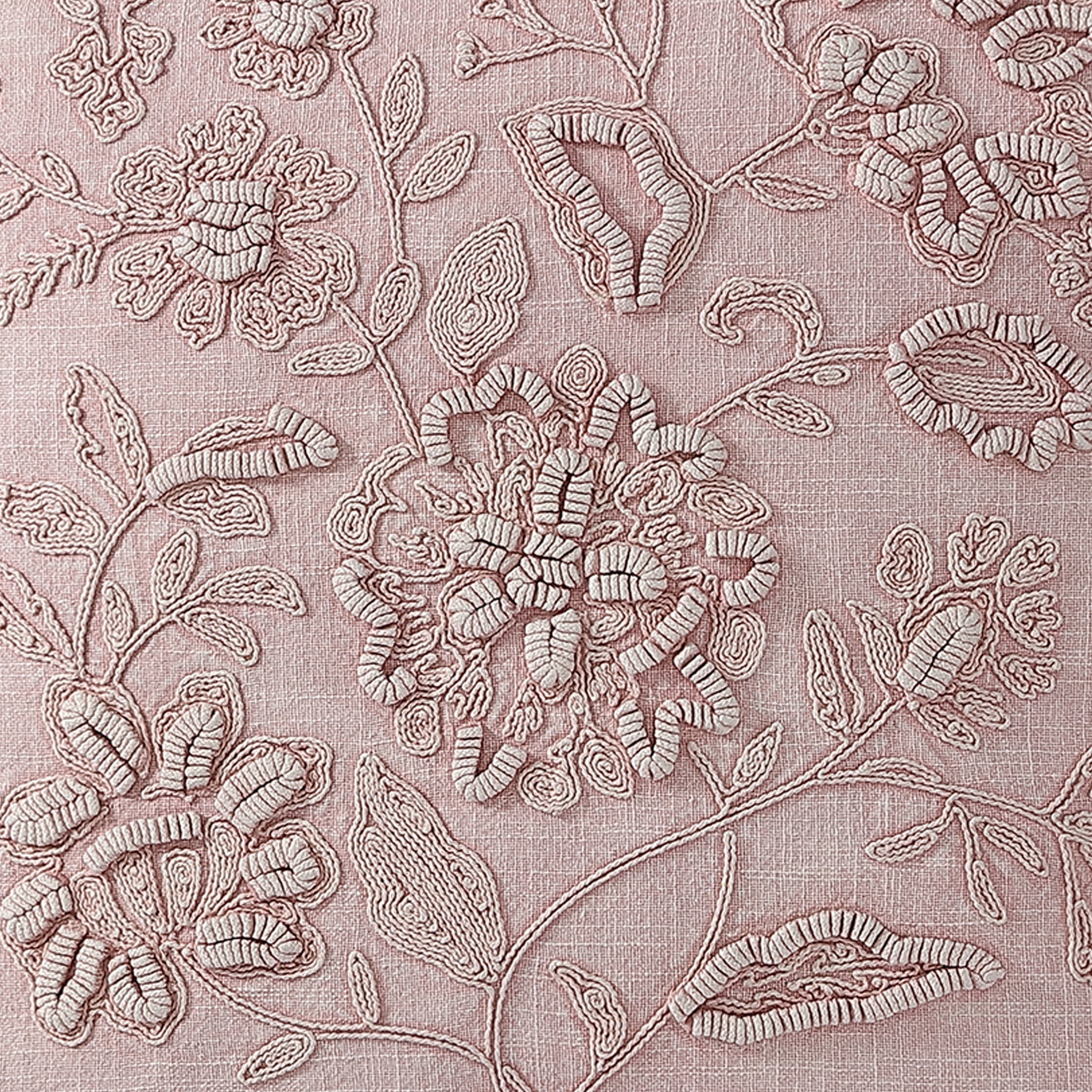 Better Homes & Gardens, Blush Tonal Floral Decorative Pillow, Square, 20" x 20", 1 Piece