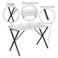 thumbnail image 4 of Flash Furniture White Computer Desk, 4 of 6