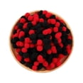 thumbnail image 1 of relayinert 300x Craft Pom Poms Bundle Assorted Fuzzy Pompoms For DIY Fun Handmade Assorted Fuzzy Pompoms Balls red black 10mm 1Set, 1 of 6
