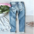 thumbnail image 4 of Vedolay Jeans Pants for Women Women'shigh Waist Denim Pants Raw Hem Fashion Jeans Blue,S, 4 of 4