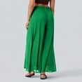 thumbnail image 5 of Summer Palazzo Pants for Women Dressy Casual Elastic High Waisted Wide Leg Chiffon Pants, 2XL, 5 of 7