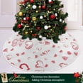 thumbnail image 6 of Coolnut Love Heart Christmas Tree Skirt 36", Valentine's Day Tree Skirt Double Layers Polyester Easter Tree Skirt for Valentine's Day Holiday Party Decoration, 6 of 6