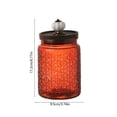 thumbnail image 2 of 23.7 Fl oz Vintage Glass Jar with Lid, Airtight Food Storage Container, Embossed Kitchen Canister with Pumpkin Knob Lid for Sugar, Coffee, Tea, Candy, Cookies, Pasta, Cereal, Decorative Pantry Jar, 2 of 7