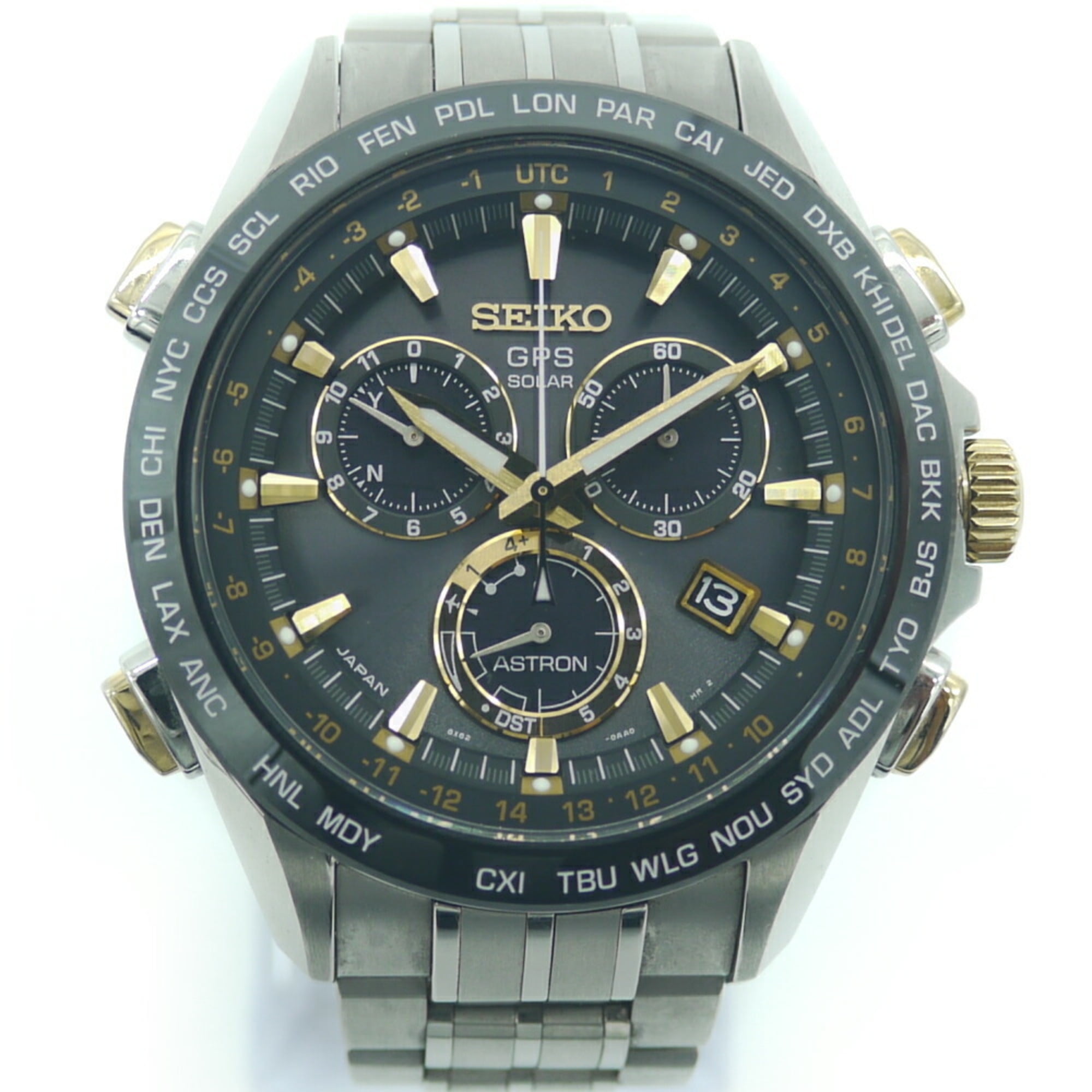 Used SEIKO ASTRON Astron SBXB007 8X82-0AB0-1 Solar GPS satellite radio  correction titanium / ceramic black dial watch - Walmart.com