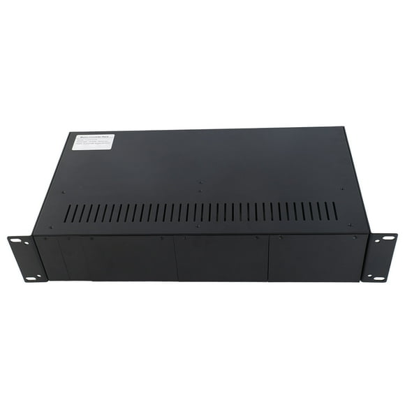 Fiber Optic Transceiver Rack, Media Converter Rack Versatile Connectivity 14 Slot for Fiber Optical Transceiver US Plug