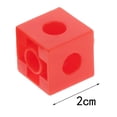 thumbnail image 4 of Bloques a para Niños Matemáticas Educativas Enlace Entrelazado Bloques de Juguetes - ABS, Rojo ABS rojo Hugo conteo de enlaces matemáticos, 4 of 7