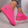 thumbnail image 6 of Mepaouo Womens Slip on Walking Shoes Platform Wedge Sock Shoe Non Slip Mesh Tennis Running Sneakers, 6 of 8