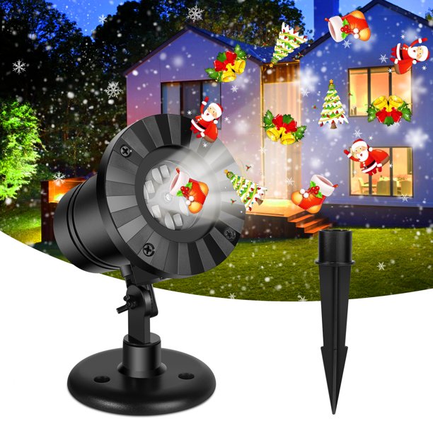 CJC Holiday Projector Lights Halloween Christmas Santa Claus Projector