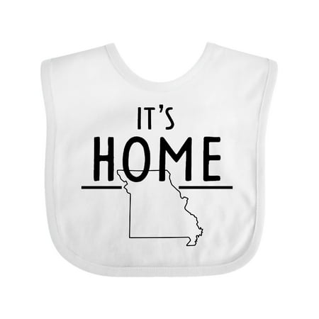 

Inktastic It s Home- State of Missouri Outline Gift Baby Boy or Baby Girl Bib