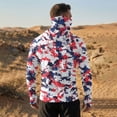 thumbnail image 4 of GrmtClth Men's Fishing Shirts 2026 Independence Day American Flag Pattern Workout Long Sleeve Trendy Hoodie with Face Mask Upf 50+ Sun Protection Top Blue M, 4 of 9
