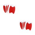thumbnail image 1 of maskred 1/2/3/5 4Pcs/Set Autocollant de Porte de Voiture en Fibre de Carbone Couverture Résistante aux Rayures Poignée Automatique Rouge 2PCS, 1 of 6