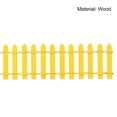 thumbnail image 5 of Unique Bargains Miniature Garden Fence, 35 Inch Long Picket Fence Mini Ornament, Yellow, 5 of 5