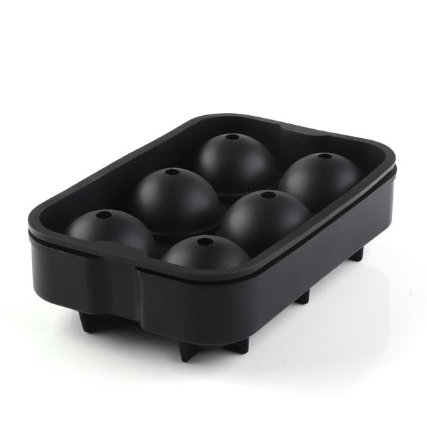 LYUMO Ice Cube Trays, 2 Packs Silicone Ice Cube Maker Round Square