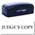 thumbnail image 1 of Large Pre-Inked Judge's Copy Stamp, Slim 1854, Ultra Slim Design, Impression Size 1-13/16" by 2-1/2", Up to 25,000 Impressions - Black Ink, 1 of 10