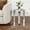 Ivory/Beige, variant on Harlow Hill Matilla 16" x 20" Gray/Black Marble Modern Indoor Side Table