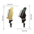 thumbnail image 2 of Door Towel Rack Resin Creative Guitar Key Backpack Hat Towel Storage Hook Bedroom Personalized Decoration 3 Piece Set, 2 of 8