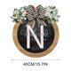thumbnail image 3 of Corona de puerta principal Hmsavn con apellidos, ideal para todo el año, placas decorativas colgantes, corona única con apellidos, colgador de puerta para todas las estaciones, para decoración del, 3 of 4