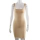 thumbnail image 2 of Vestido ajustado sin mangas con cuello cuadrado para mujer, ajustado, ajustado, elástico, para fiesta, mini vestido corto XS Baoblaze Vestido de tirantes, 2 of 8