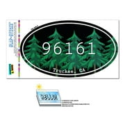 96161 Truckee, CA - Forest - Oval Zip Code Sticker