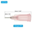 thumbnail image 2 of Uxcell Blunt Tip Dispensing Needles 20G, 20Pcs 1/4 inch Liquid Dispenser Needle with Lure Lock for Refilling, 2 of 5