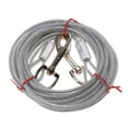 thumbnail image 4 of Estaca de de acero metálico de 3 metros/5 metros, doble collar, Cable, correa de , cachorro de perro 6mmx5Meter Plata Zulema Cable de amarre para perros, 4 of 8