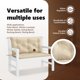 thumbnail image 5 of Cojines de banco VidaXL para interiores y exteriores, tela Oxford beige, 2 unidades, 5 of 9