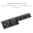 thumbnail image 6 of YSNOOWE PC Fan Controller 1Pcs for 4 in Black with Temperature Control and Automatic Shutdown, 6 of 8