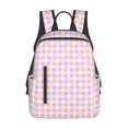 thumbnail image 1 of Disketp Heart Buffalo Plaid Mochila Ligera e Impermeable, Mochila de Día Resistente para Viajes, Senderismo y Uso Diario para Hombre y Mujer, 1 of 7