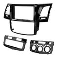 2?DIN Car Stereo Radio Fascia Black Audio Panel Bezel Replacement for