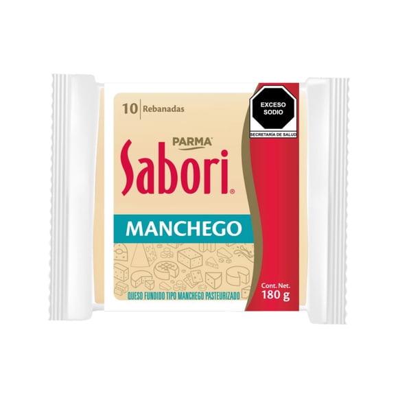 Queso tipo manchego Sabori Parma en rebanadas 180 g