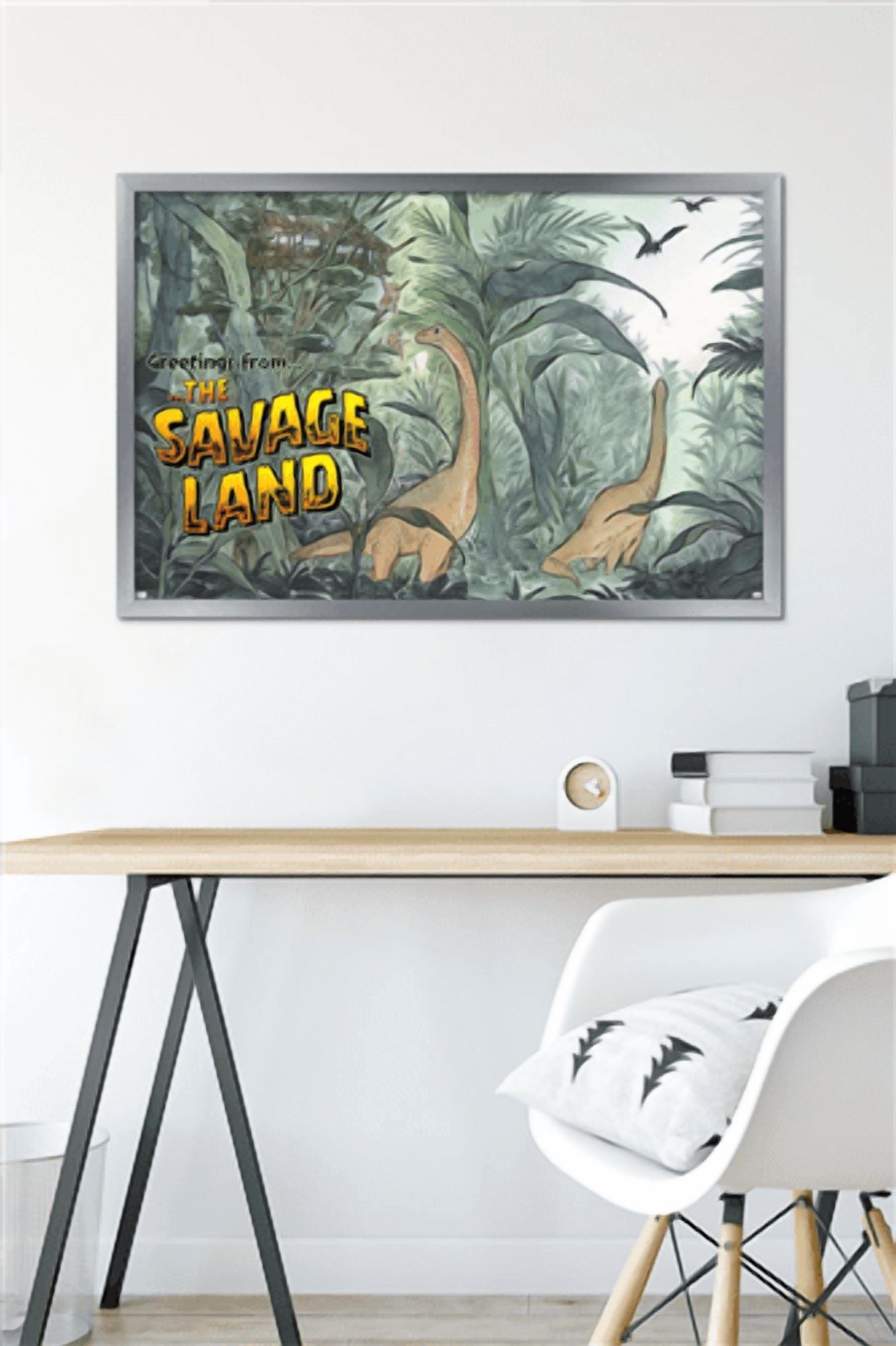 Marvel: Hero Lands - The Savage Land 2 Wall Poster, 22.375" x 34" Framed