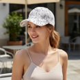 thumbnail image 6 of Hsqqdc Lace Rhinestone Baseball Cap, Bow-knot Butterfly Adjustable Sun Protection Hat, 6 of 6