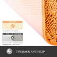 thumbnail image 3 of Alfombra de baño Yeaban, chenilla naranja, 47 x 17 cm, absorbente, 3 of 6