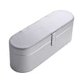 thumbnail image 1 of TureClos PU Leather Electric Hair Dryer Storage Case Portable Replacement Solid Color Stylish Waterproof Cute Large Capacity Box Silver, 1 of 1