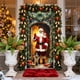 thumbnail image 5 of Decoraciones de Navidad Cubierta de Puerta de Navidad de 35 X 72 Pulgadas Cortina de Puerta de Navidad Decoración de Puerta Y Pared Del Día de Navidad Decoración de Fiesta de Vacaciones Decoraciones D, 5 of 6