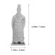 thumbnail image 2 of 8 figuras coleccionables de guerreros de terracota de la antigua dinastía china Qin, para exhibir en casa o en la mesa, en gris., 2 of 8