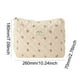 thumbnail image 5 of Bolsa de maquillaje acolchada para mujer, acolchada, de algodón floral, de viaje para mujer (flor rayada), 5 of 6