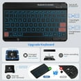 thumbnail image 3 of Vinci iPad (A16) 11th 10th Generation Case with Keyboard, 7-Color Backlit Wireless Detachable Folio Keyboard Cover with Pencil Holder for 11'' iPad A16 2025 10.9 Inch 10th 2022 (Black), 3 of 8