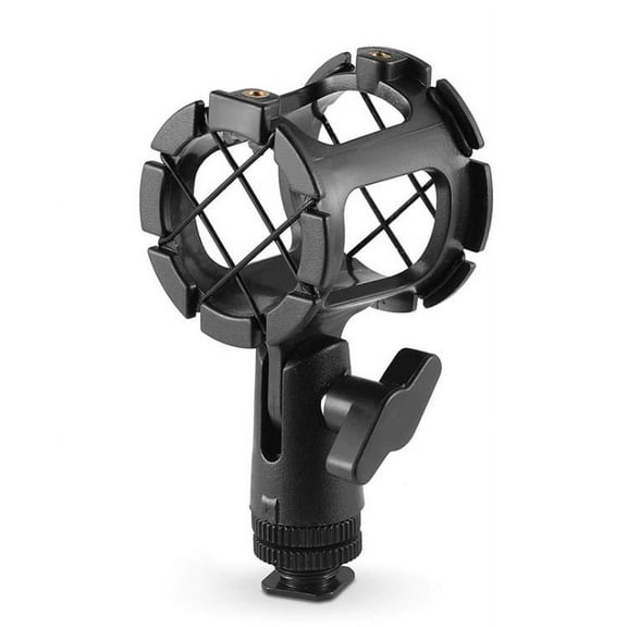 SmallRig Microhone Shock Mount Holder Mic Cradle w/ Cold Shoe for Boompoles-1859