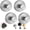 SILVER, variant on 4 packs Luxe Hold No-Drill Hooks, 2025 Upgraded Suction Cup Hooks, Stainless Steel Waterproof Suction Cup Hooks (Black*4)