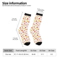 thumbnail image 5 of Yiaed Cute Cartoon Mushrooms Print Great elasticity Crew Socks Sports socks for Men and Women, 5 of 5