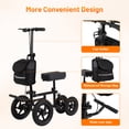 thumbnail image 5 of Olenyer All Terrain Knee Scooter for Foot Surgery,Collapsible Knee Walker Scooter,Medical Crutches Alternative with 12" Big Wheels,Black, 5 of 9