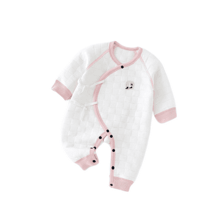 

Gelide Infant Clothes Baby Clothes Cotton Newborn Ha Clothes Climbing Clothes Newborn Fart Clothes Butterfly Clothes Pink